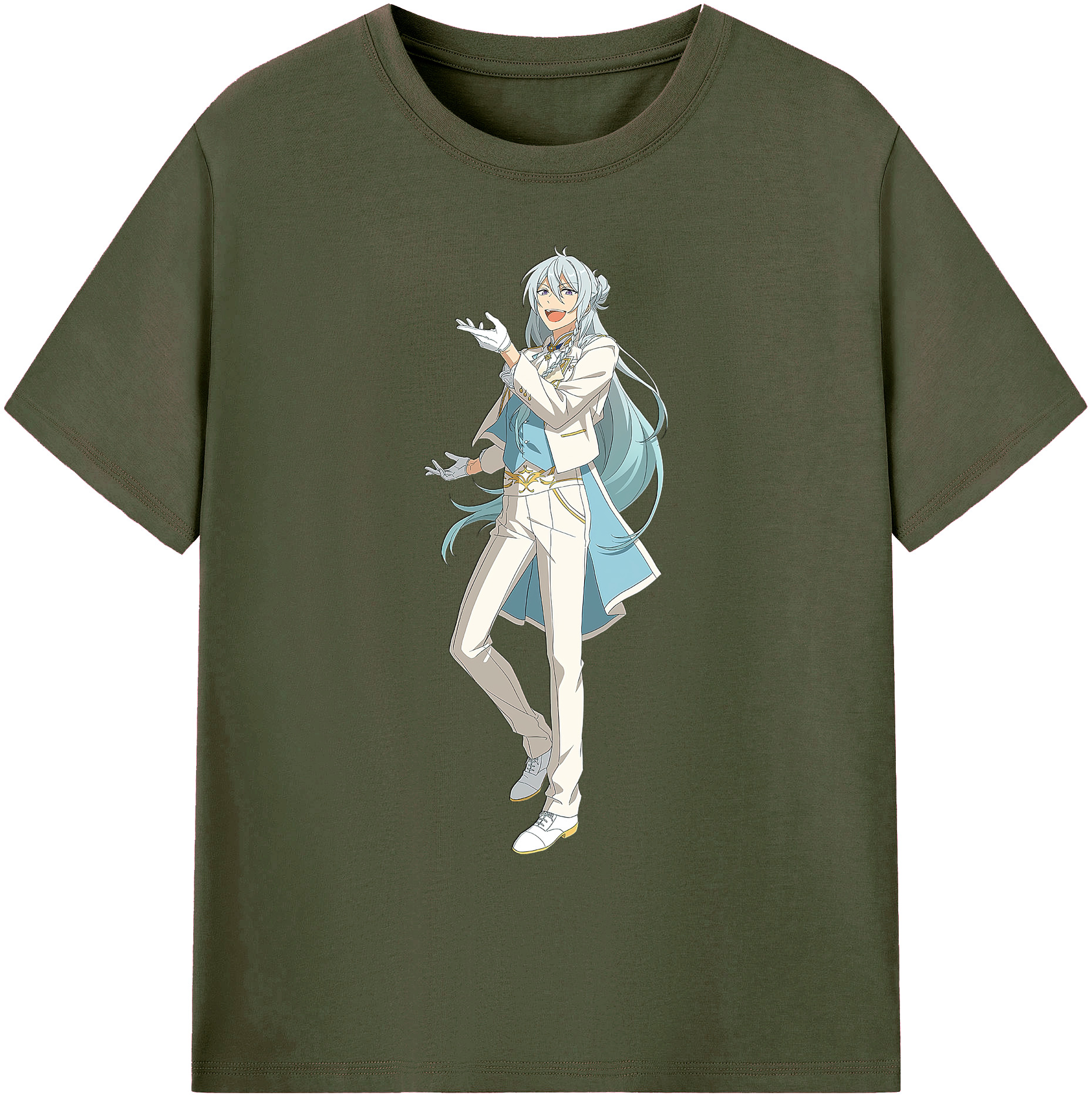 （画像用） あんさんぶるスターズ! Ensemble Stars 綿100％ メンズ半袖Tシャツ｜肌触りやわらか＆通気性